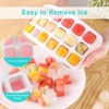Silicone Ice Cube Tray with Lid - Mini Silicone Ice
