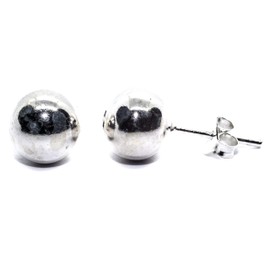 Arranview Jewellery Sterling Silver 8 mm Ball Stud Earrings
