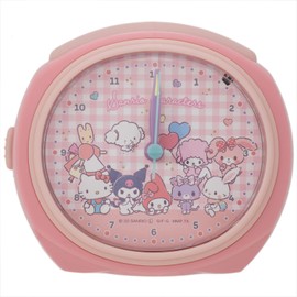 Tsujiseru 2925782 Alarm Clock, Pink, Sanrio Baby, Analog, Melody, Alarm Switching, Light Included