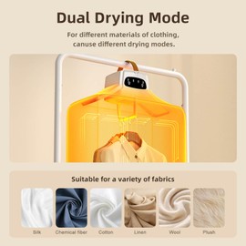 WILIBUT Portable Clothes Dryer, Upgraded Compact Dryer, Mini Fast-Drying Machine with Adjustable Timer & Wrinkle-Reducing Heat, for Travel, Families, Apartment, RV