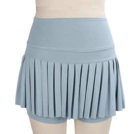 FILFEEL Falda Plisada, Falda de Tenis Deportiva, Falda Corta Deportiva Elástica Transpirable de Moda con Bolsillos para Niñas Y Mujeres(S)
