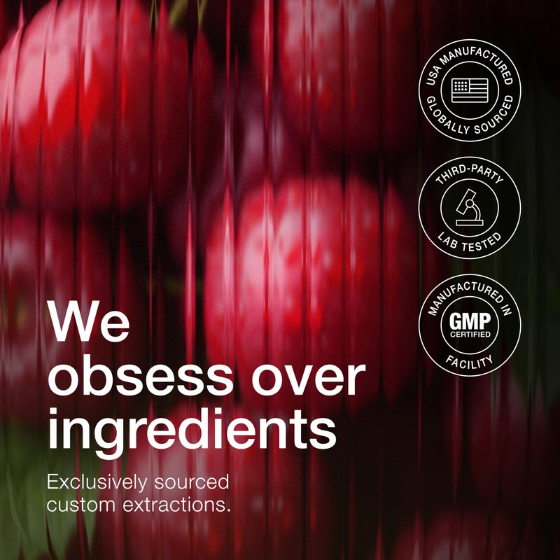 Toniiq Tart Cherry Capsules - Ultra High Potency 52:1 Extract