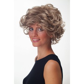WIG ME UP - GFW963-18T22 Women's Men's Short Wild Voluminous Curly Wig Dark Blonde Brown Mix