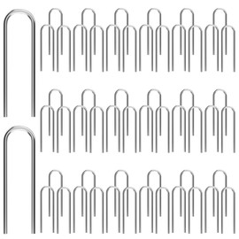 Pack of 200 High Temperature Nichrome Wire Hooks, Kanthal Wire, Nichrome U Hook Pins, U Hooks for Pendants, Ceramic Ornaments, Fusing In Glass, DIY Pendant Bead Ornaments, Pins U-Shaped Pins