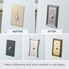 BRAINERD 126344 Wood Architectural Triple Toggle Switch Wall Plate /