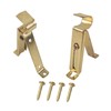 Kowibcl 2Pcs Adjustable Curtain Rod Bracket for 9/16 inch Diameter