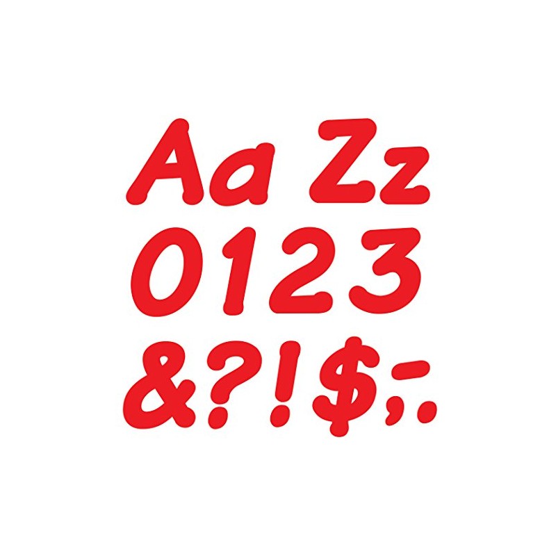 Trend Red 4" Italic Combo Ready Letters, Bulletin Board Decor,