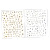 FOMIYES 3sets Foil Art Nail Decals Geometric Nail Art Stickers