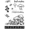 Creative Expressions Designer Boutique-Woodland Walk Collection-Tiptoe Amongst The Toadstools-Clear Stamp,