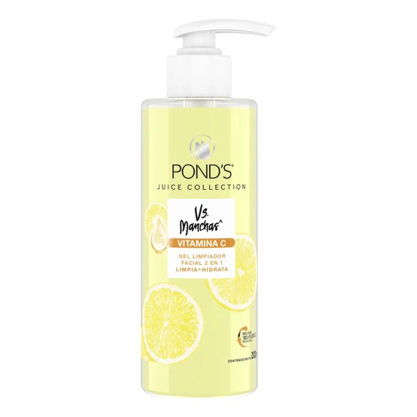 Ponds Limpiador Facial con Vitamina C, Reduce Manchas, Uso Da