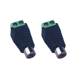 Xwell RCA Female to AV Screw Terminal for Small Audio Video Electronics Projects and CCTV Applications