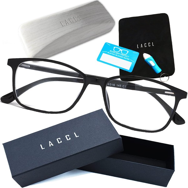 LACCL 001 Blue Light Reduction Glasses, Ultra Lightweight, 0.5 oz
