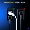 Maximm 360 Rotating Flat Plug Extension - 1ft Slim Space-Saving
