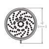 Speakman Echo S-4200-E2 2.0 gpm Low Flow Multi-Function Shower Head,