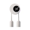 Toothbrush Holders Cleaner & Dryer for Bathroom,Wall Mounted Toothbrush Holder Case with LED Smart Screen,Toothbrush Cleaner with Auto Inductive Open/Close Cover for Home Travel (White)