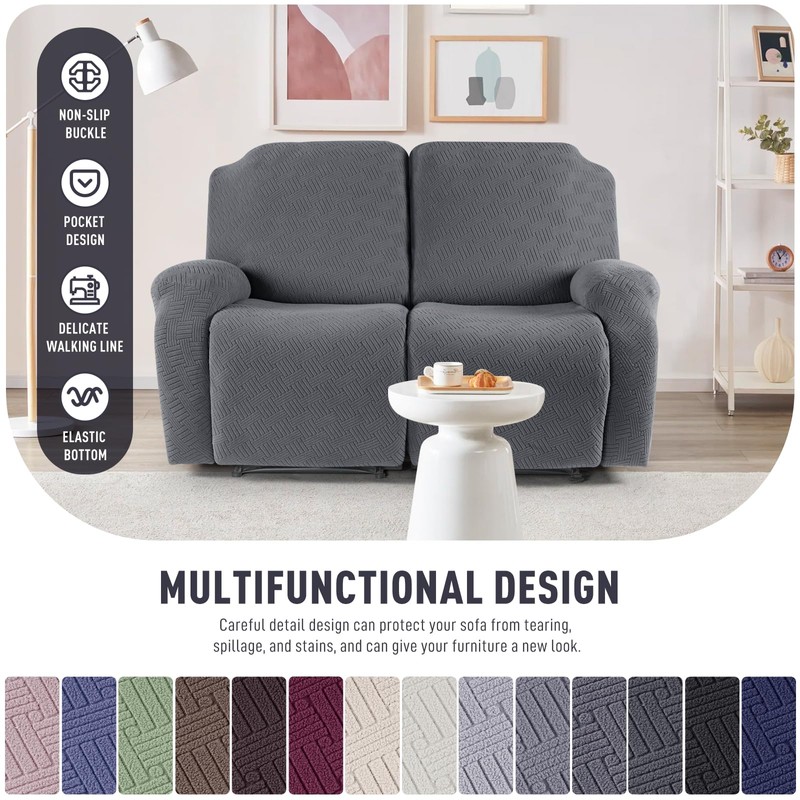 KinCam Recliner Covers, Stretch Reclining Chair Covers, Recliner Sofa Slipcovers