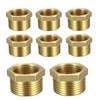 Pack of 8 Reducer 3/4 to 1/2 Brass Reducer Thread