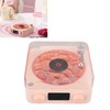 Record Player Style Bluetooth Speaker with Night Light and Time