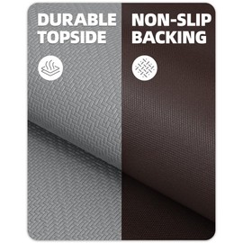 Color&Geometry Kitchen Mats for Floor Cushioned Anti Fatigue, Kitchen Rugs Non Slip Kitchen Floor Mats in Front of Sink, Foam Padded Kitchen Mats for Standing Comfortable, 17"x 79", Grey