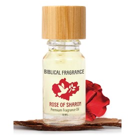 Biblical Fragrance Oil (10 ml 0.33 oz) Rose of Sharon in a Gift Box. Jerusalem Scent for Spiritual Awakening, Prayers, and Meditation. Timeless Aromatic Oil for Diffusers, Candles and DIY Projects.