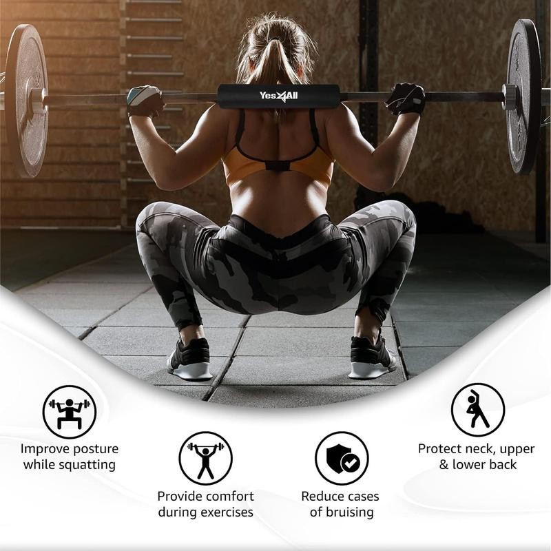 Barbell Thick Foam Nylon Pad, Neck Shoulder Protective Pad For