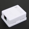 Fafeicy 2Pcs Mount Box RJ45 Cat6 Single Port Desktop Information