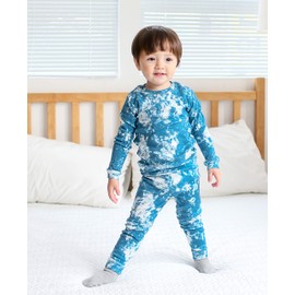 VAENAIT BABY Kids Boys 100% Cotton Sleepwear Pajamas 2pcs Set Prism Blue JS