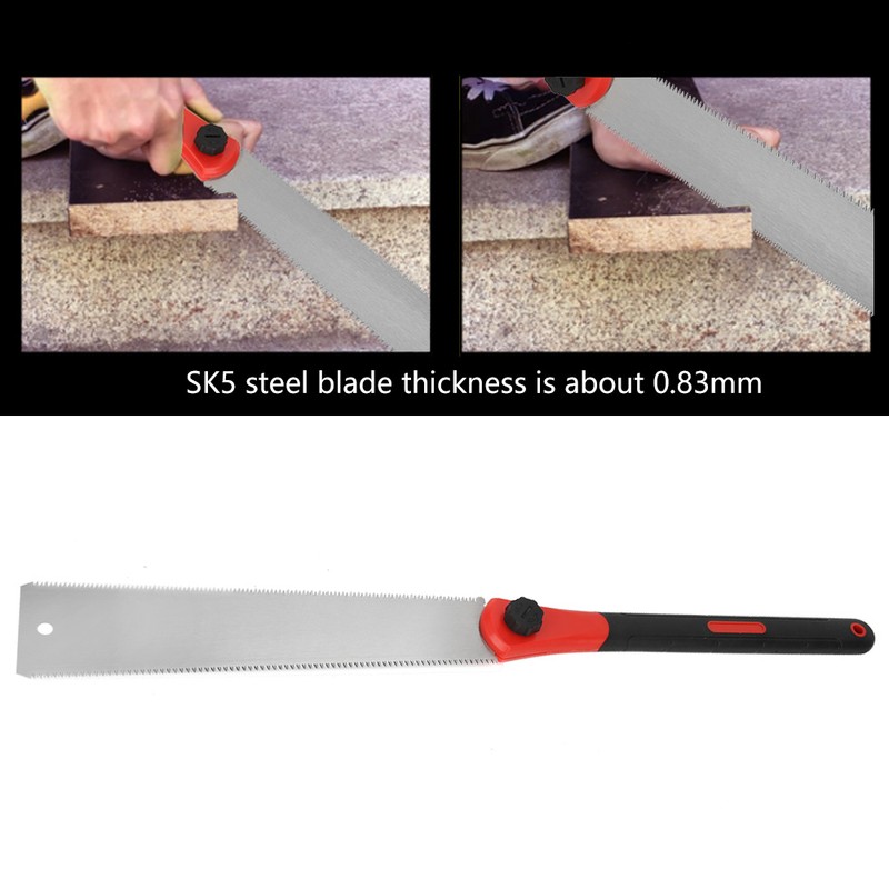 DoubleSided Saw TPR Handle Double Edge Handsaw for Woodworking Cutting