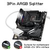 YAODHAOD 12 V 4-polig RGB 5 V 3-polig ARGB Splitter-Kabel
