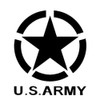 2Pack US Army Star 4.92"x5.91" Vinyl Decals for Cars, Trucks,
