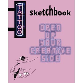 Tattoo Sketchbook - Jotter - Are you a budding artist? 101 pages, draw, design and be creative, Girl gift