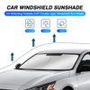 KUST Windshield Sun Shade for 2019-2024 Nissan Altima Accessories Sun
