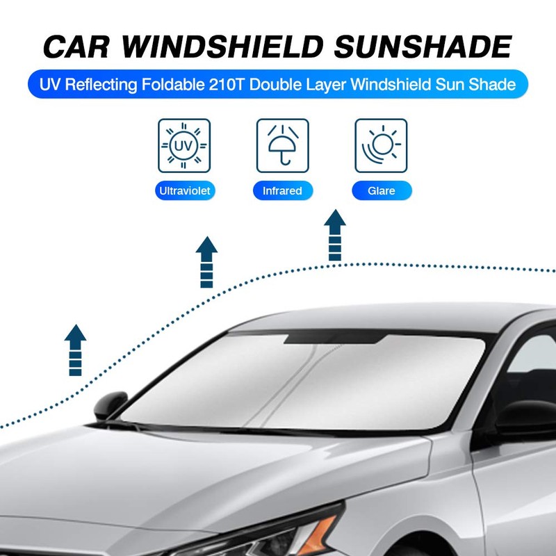 KUST Windshield Sun Shade for 2019-2024 Nissan Altima Accessories Sun