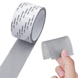 GIUPRE Screen Repair Tape - 2" x 15FT Window Screen Repair Tape for Window & Door Mesh Screen Tears Holes, Strong Adhesive Screen Tape Mesh Repair Mesh Screen, Window Screens Repair Kit(Grey)