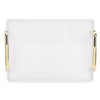 Decorative Tray Elegant Exquisite Texture Ergonomic Serving Tray with Handles