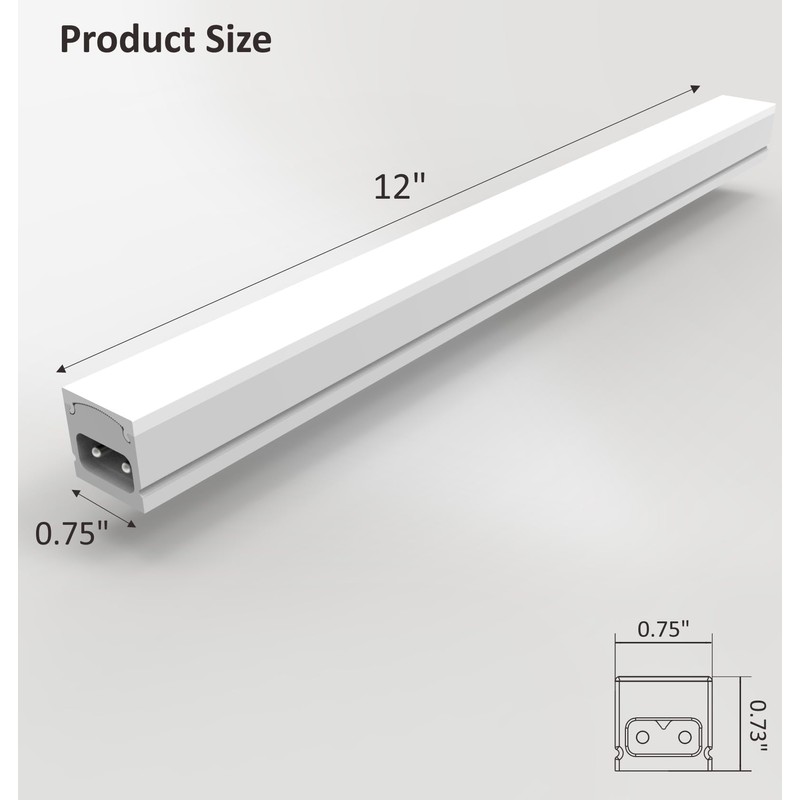 Leetdud Under Cabinet Lighting Plug in, 12 Inch 1 Pc,
