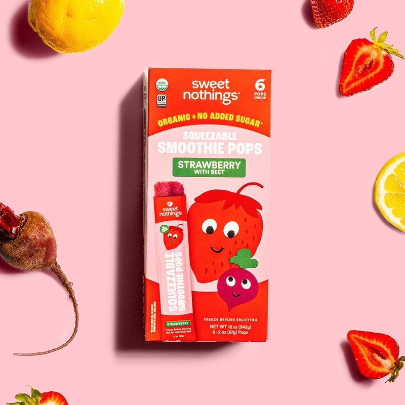 Paletas de frutas orgánicas Sweet Nothings sin azúcar – 6
