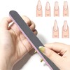 Eupneicu Nail File Set, 15-Piece, Double-Sided 100/180 Grit, Black, Suitable