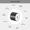 sourcing map 40 x 30mm M8 Female Thread Rubber Mounts,Vibration