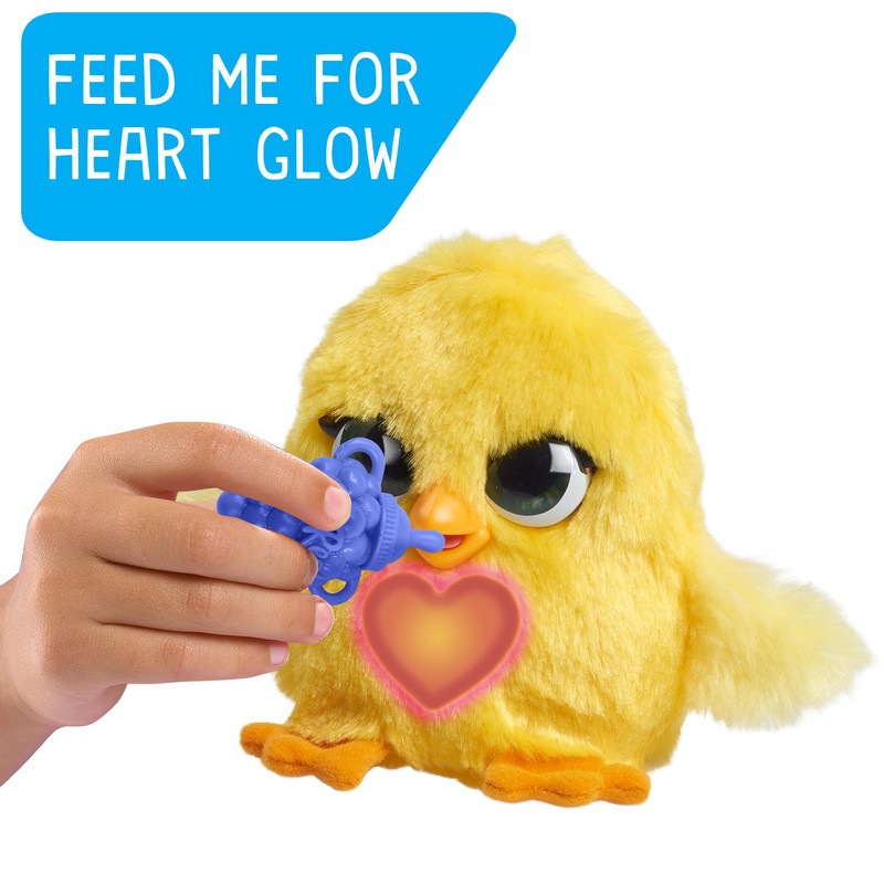 furReal Fuzz-A-Lots Chick Interactive Toy, 3.75-inch Realistic Plush with Over