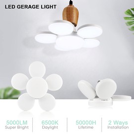 LED Folding Plum Blossom Ceiling Bulb6500k
