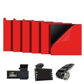 BNnYY 6Pcs Dash Cam Adhesive Pads, 2.83" Heavy Duty Mounting Tape - 248°F Heat Resistant for Windshield & Dashboard, Suction Cup Replacement, No Residue Square Sticky Pads for Car Camera GPS Holder