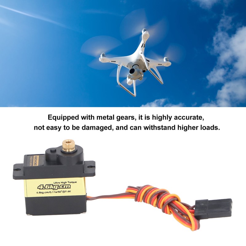 Drone Servo High Torque Metal Gear Low Noise with 4