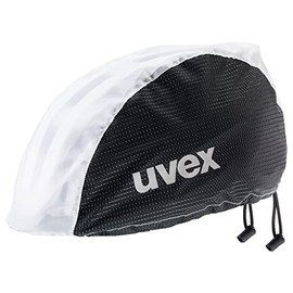 uvex rain cap bike Fahrradmütze - wind- & wasserabweisend - flexible Passform - black white - L/XL