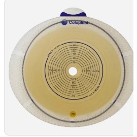 Coloplast Ostomy Barrier SenSura Flex Xpro Adhesive Coupling Yellow Code 10106  Box Of 10