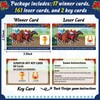 180Pcs Kentucky Horse Derby Scratch Off Cards Racing Game Party