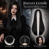 Halloween Long Black Straight Wig for Women - Halloween Fancy
