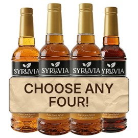 Syruvia Coffee Syrup – Choose Your Flavors Custom Bundle – Premium Flavored Syrup for Coffee, Drinks & Lattes – 25.4 fl oz Bottles – Build Your Own 4 Pack