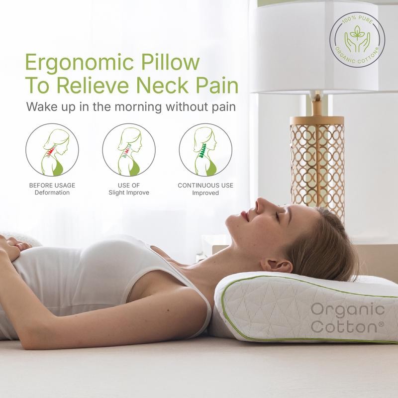 Memory Foam Neck Support Pillow Adjustable Pillow for Side &