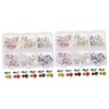 Healvian 120pcs Cherry Nail Gems Charms for Nail Art DIY